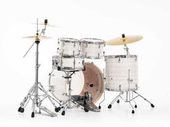 Pearl Exx 5-Pcs Drum Set 22"10"12"16"14,55Sw/Hw&Sbr-Cym Slipstream White