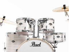 Pearl Exx 5-Pcs Drum Set 22"10"12"16"14,55Sw/Hw&Sbr-Cym Slipstream White