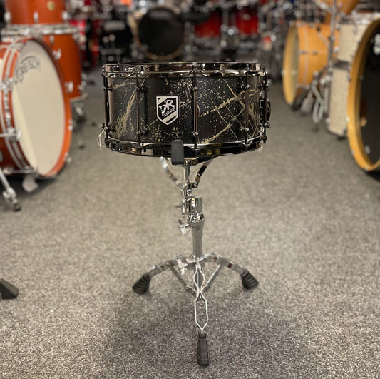 Dr Custom 14x6,5” Splatter virvel. (Demo ex!) 10ply Maple med 45 grader bearing edges. Made In Germany