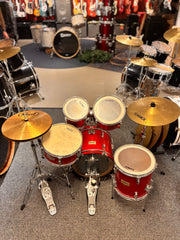 Samick 16”,8”,10”,12”,virvel(12”) Ink. Stativpack och Hi-hat och Ride beg.