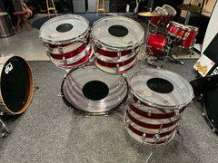 Ludwig Vistalite Swirl Pattern C 1970s 24"13",14", 16" Beg.