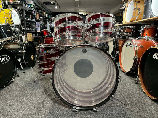 Ludwig Vistalite Swirl Pattern C 1970s 24"13",14", 16" Beg.