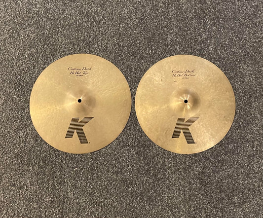Zildjian K Custom Dark 14” Hi Hat Beg.