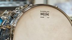 Slingerland 14"×7" Radioking Blue and Silver Ducco limited edition. in stock!