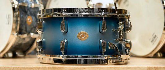 Slingerland 14"×7" Radioking Blue and Silver Ducco limited edition. in stock!