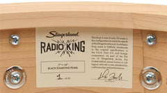 Slingerland Radioking 14"x5" Black Diamond Pearl. Limited Edition. in stock!