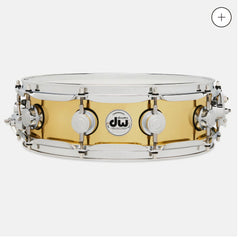 Dw collector's Polished Brass Snare Drum 14x4.