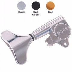 144 Mini Bass Machine Heads - Black Chrome