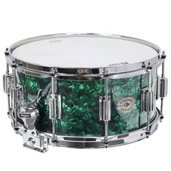 Dynasonic 14x6.5 Wood Shell Snare, Beavertail lug - Green Marine Pearl