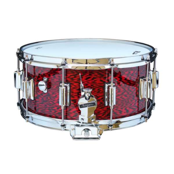 Rogers DynaSonic 14x6.5 Wood Shell Snare | Beavertail Lug - Red Onyx