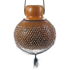 Afroton Shekere, Ø 23-30cm, net with white seeds