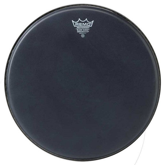 Remo Tambourine 8" Fiberskyn 3 - Double Row Black