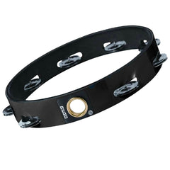 Tambourine 6" Single Row Black