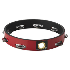 Tambourine 10" Single Row Red