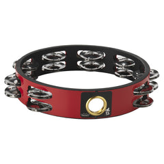 Tambourine 8" Double Row Red