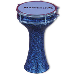 Turkish Aluminium Colored Blue Marble Darbuka 20 cm