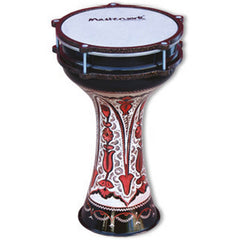 Turkish Copper Red Embroidery Darbuka 20 cm