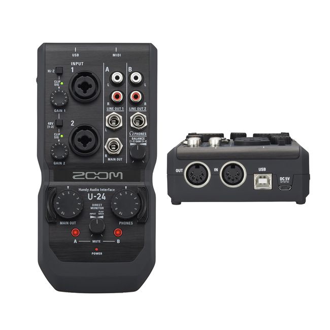 Zoom U24-Usb Ljudkort 2in/4Ut