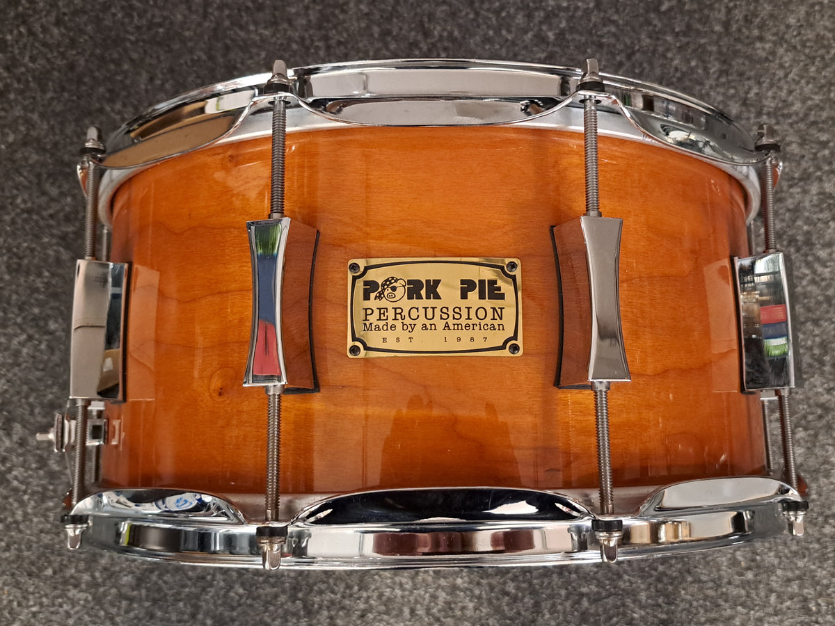 Pork Pie 14"×7" Cherry/Bubinga virvel beg.