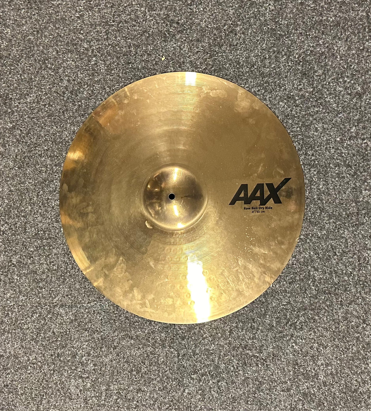 Sabian 21 Aax Raw Bell Dry Ride Brilliant Finish beg