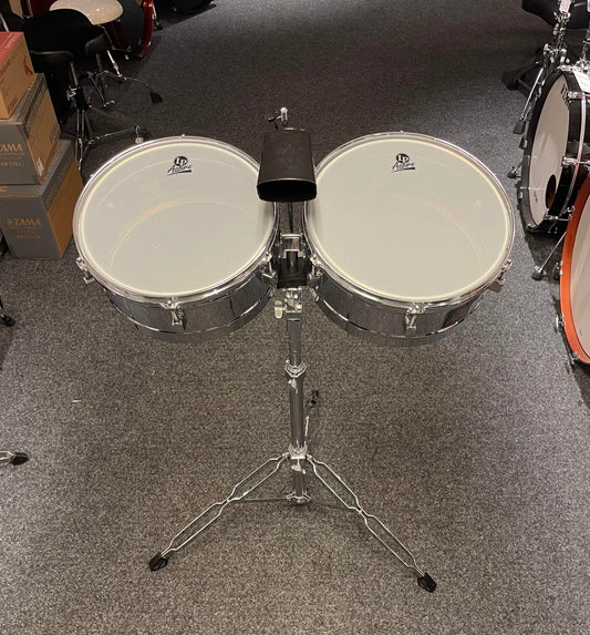 Lp Aspire Timbales inkl stativ och cowbell Beg.