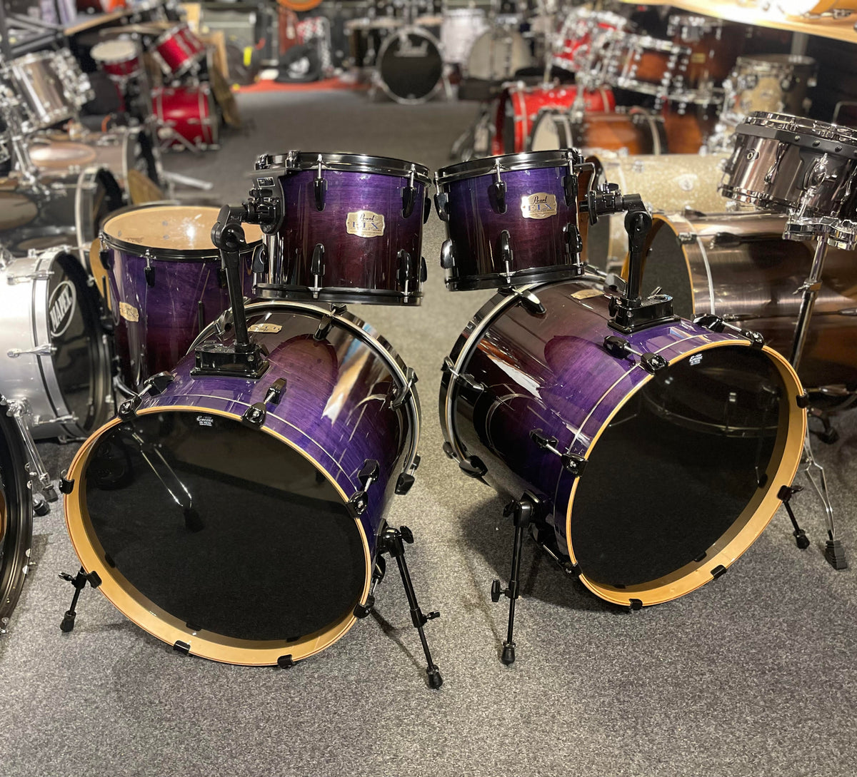 Pearl ELX Export Series Shellpack med lackade stommar 10” 12” 16” 2x22” Beg.