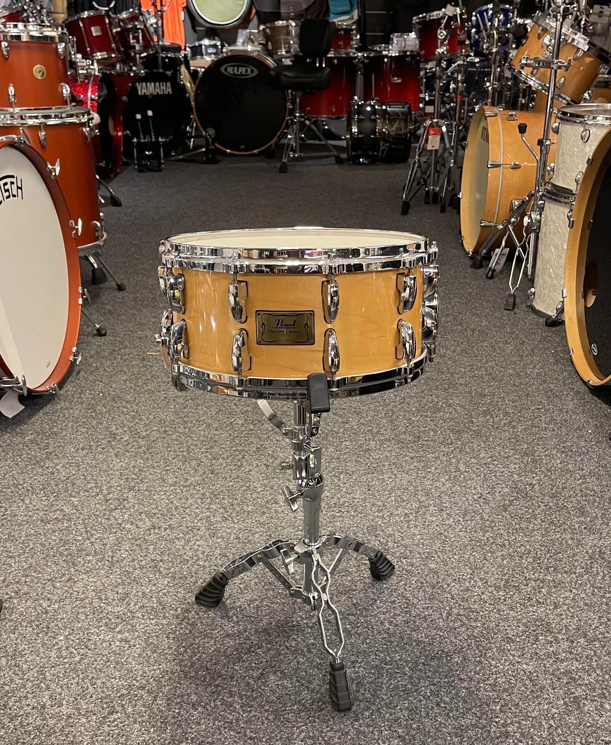 Pearl Masters Custom 14x6,5” 6ply North American Maple Natural Gloss Beg.