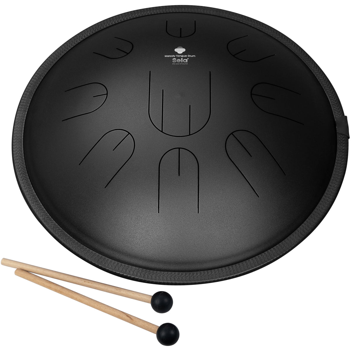 Sela SE 380 Melody Tongue Drum D Kurd, 14-inch (Black, With Gig Bag)