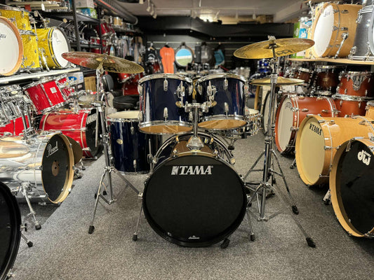 Tama Swingstar 22"12"13"16" ink. Virvel,stativ och nya Cymbaler Blue Beg.