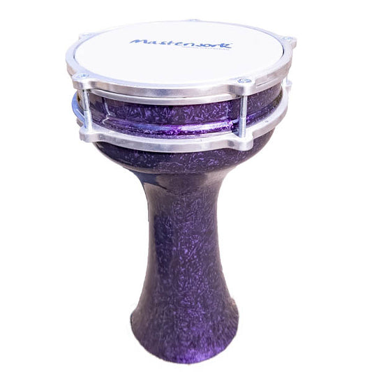 Turkish Aluminium Colored Purple Marble Darbuka 20 cm