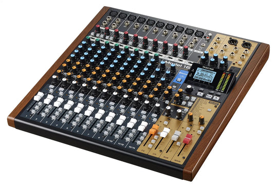 Tascam 14-ch Analogue Mixer with 16-track Digital Recorder