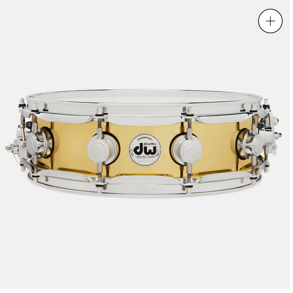 Dw collector's Polished Brass Snare Drum 14x4.