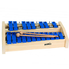 Chromatic Metallophone Soprano 20 Plates, blue