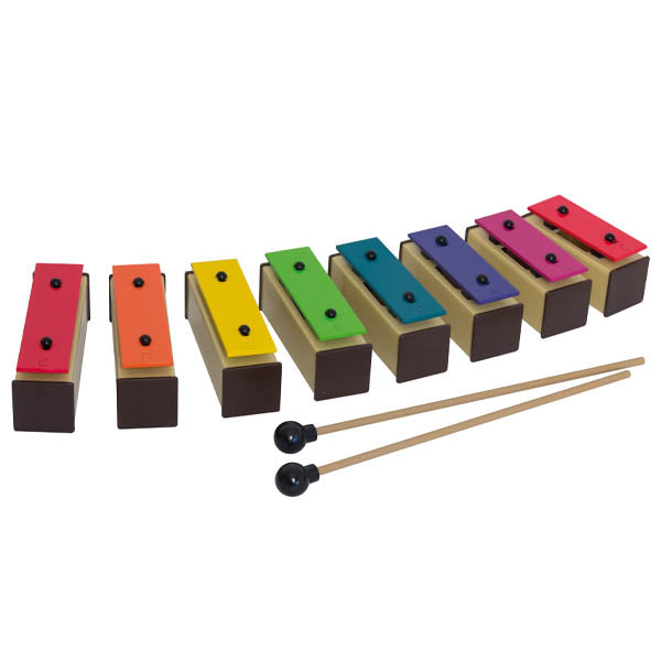 Mini Chime Bar Set 8 (Boomwhackers colours)