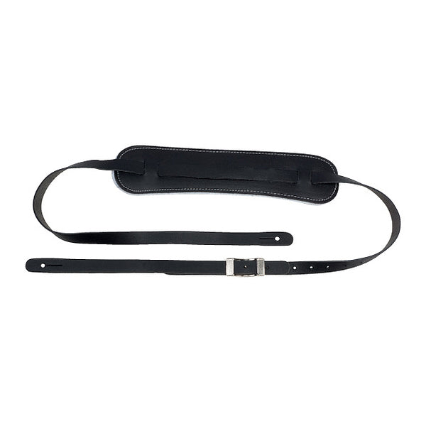 D'Andrea Classic 50's Retro Style Strap - Black Leather Padded