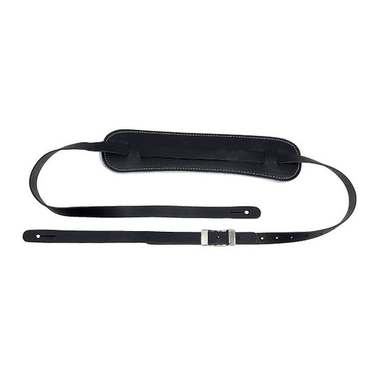 D'Andrea Classic 50's Retro Style Strap - Black Leather Padded