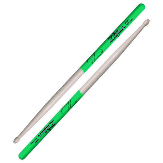 Zildjian 5B Green Dip Maple - Wood Tip