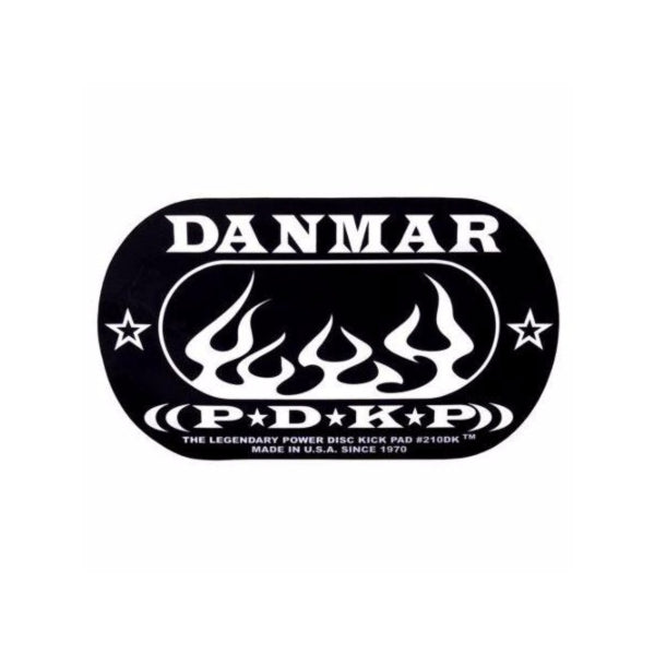 Danmar Power Double Kick Pad (Flame Black-White)