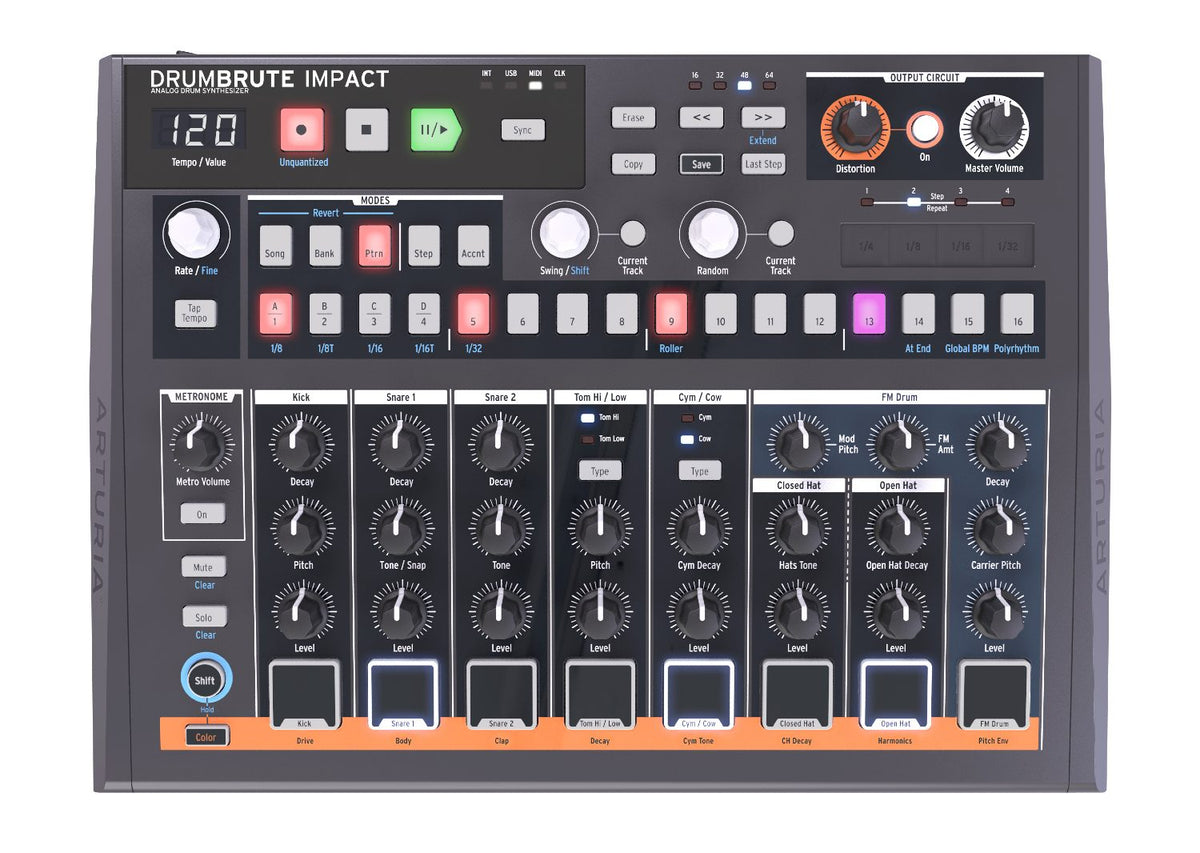 ARTURIA DrumBrute Impact Analog Drum Machine