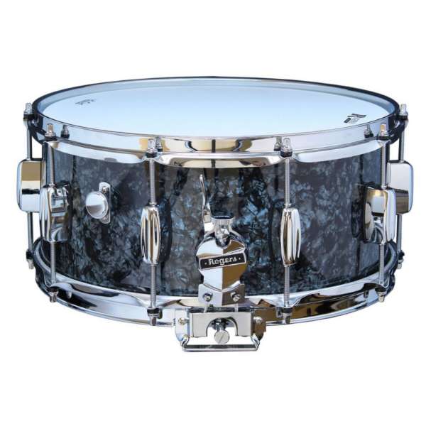 Rogers DynaSonic 14x6.5 Wood Shell Snare | B&amp;amp;B Lug - Black Diamond Pearl