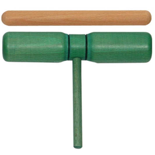 Two Tone Block w/Beater, Green