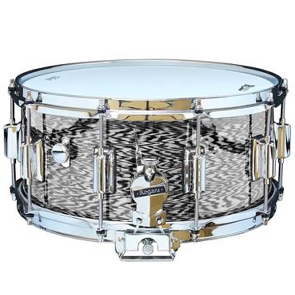 Rogers DynaSonic 14x6.5 Wood Shell Snare | Beavertail Lug - Black Onyx