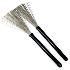 Drum Brushes Rubber "Snap Out" Style