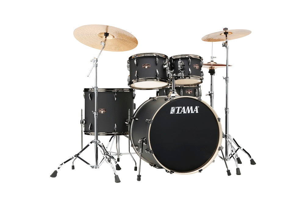 Imperialstar 5-del 22'' kompl. set m.cymb. Black Out Black