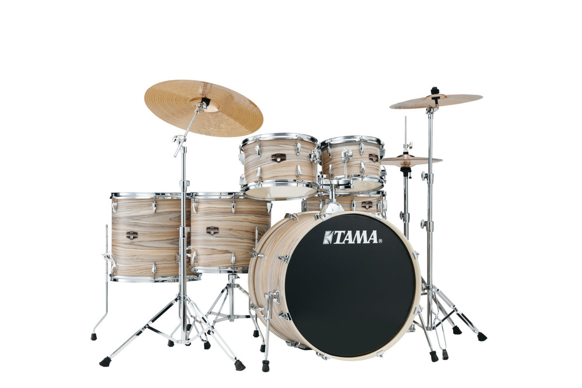 Tama Imperial 6-del m/cymb. Natural Zebrawood Wrap