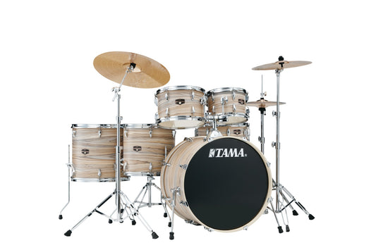 Tama Imperial 6-del m/cymb. Natural Zebrawood Wrap