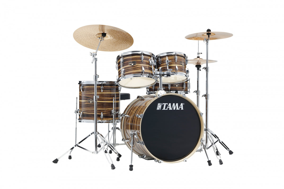 Tama Imperial 5-del m/cymb. Coffee Teak Wrap