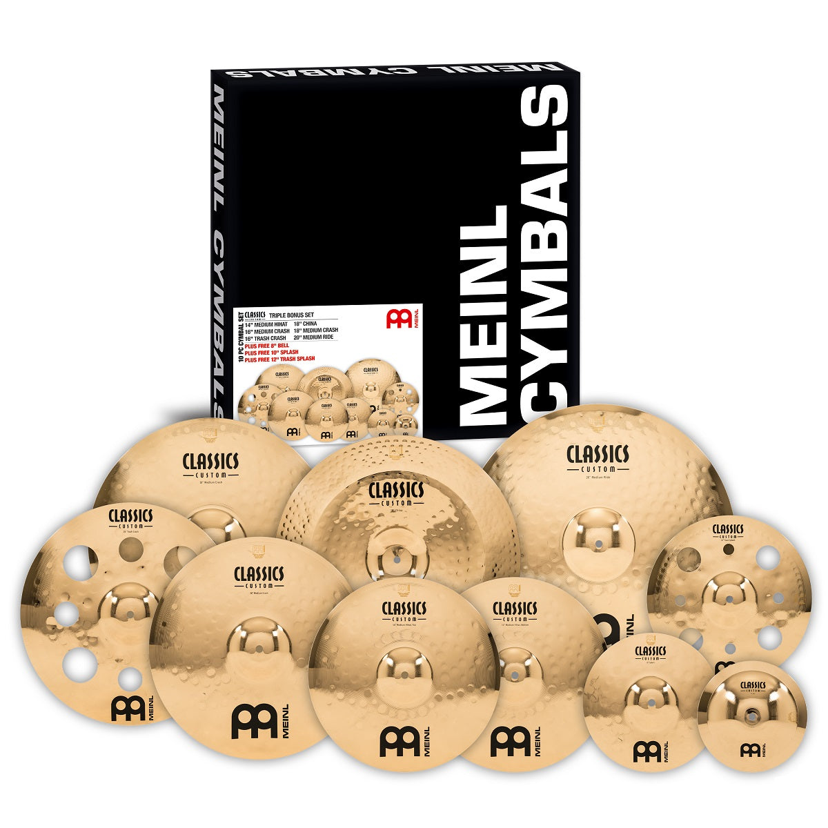 Meinl Classics Custom Triple Bonus Set