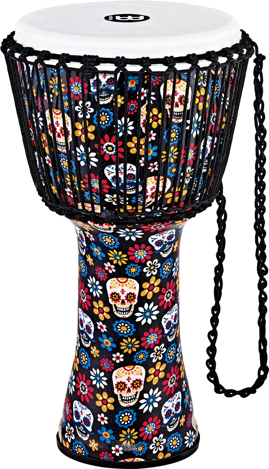 Travel Rope Djembe 12'' Day Of The Dead