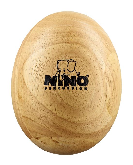 Wood egg shaker